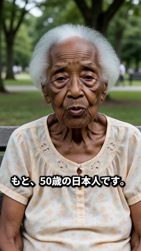 100歳の黒人の老婆